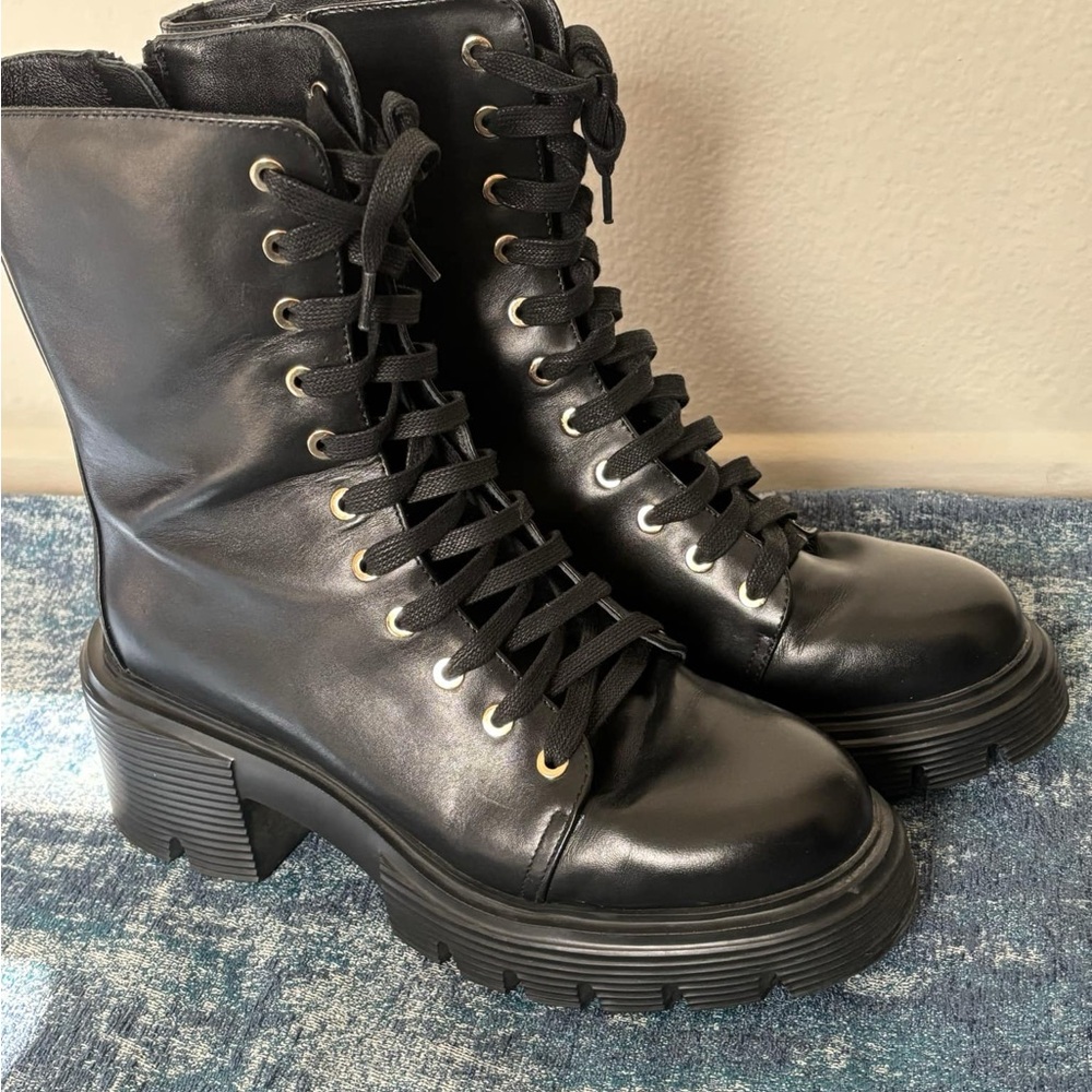 Stuart weitzman combat boots